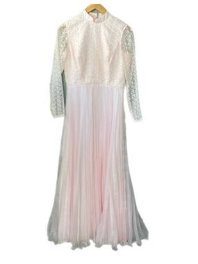 Women’s vintage 1960s ligth pink maxi dress